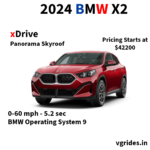 BMW X2 Pricing Starts at $42200 for X2 xDrive28i and $51400 for X2 M35i variants, with shear driving pleasure as BMW says this can is set apart in its class