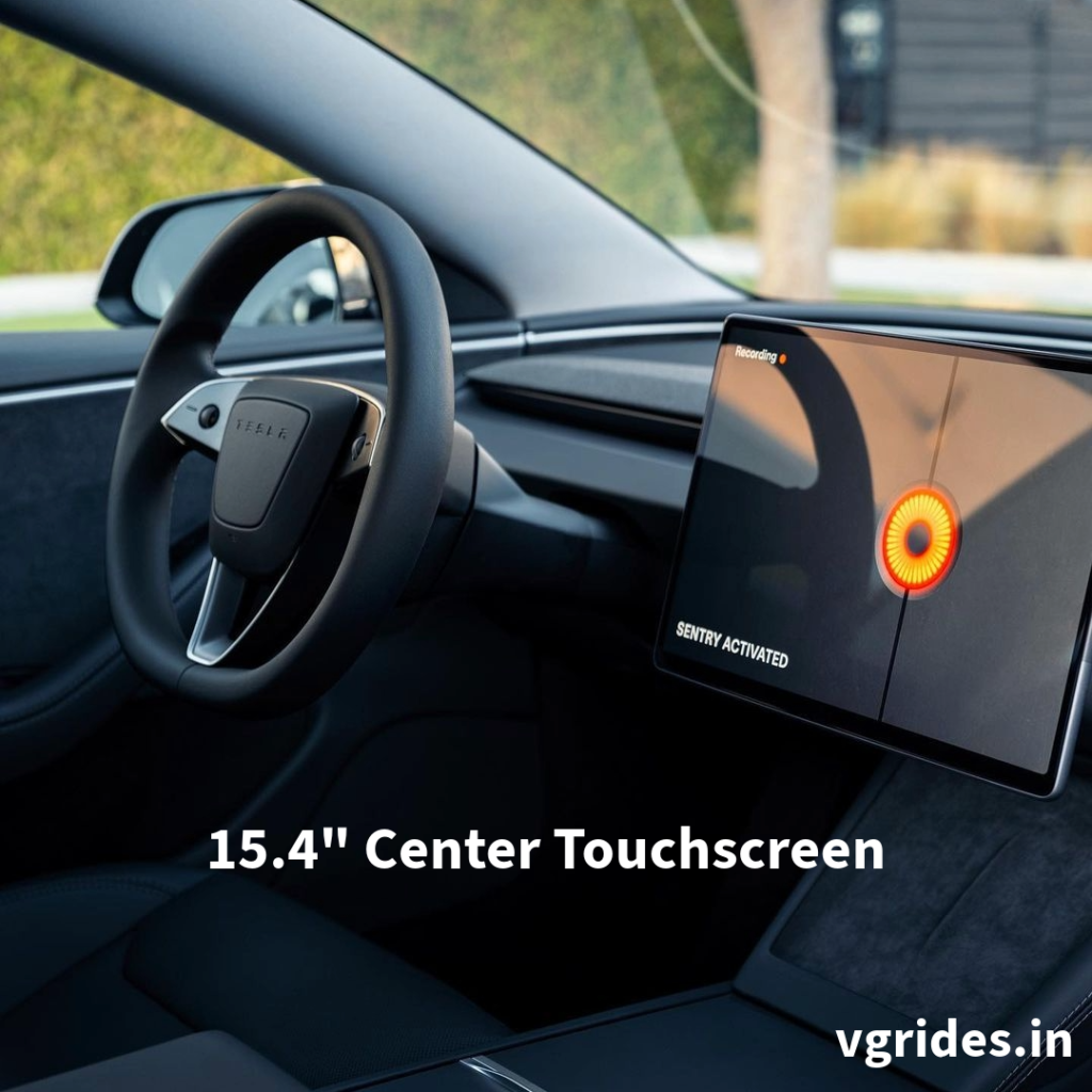 15.4" Center Touchscreen Serving as the central hub for vehicle controls and infotainment, the touchscreen display offers intuitive navigation and access to various features. 8' Rear Touchscreen Rear-seat passengers can enjoy personalized entertainment and climate control settings through the dedicated touchscreen interface.
