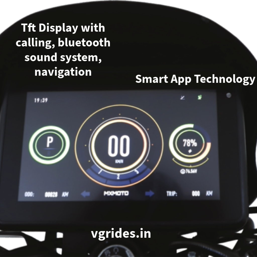 the M16 Featuring daytime running lights (DRLs) and a vibrant TFT display with Smart App Functionality.