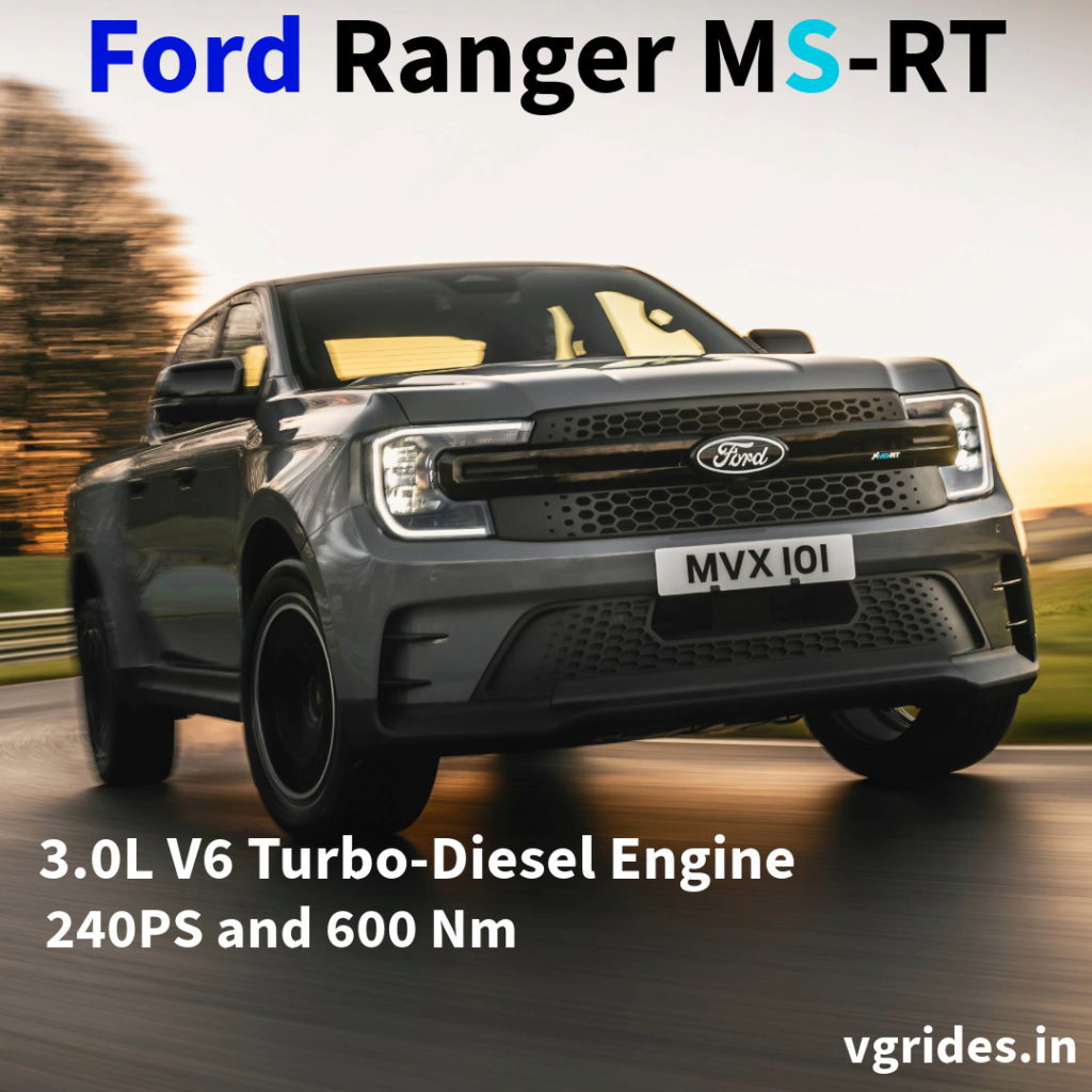 Step Inside the cabin, the Ranger MS-RT offers a blend of comfort and luxury, with features such as a sculptured ergonomic heated sports steering wheel, sports seats with bucket-style bolsters, and MS-RT branded floor mats, elevating the driving experience to new heights.