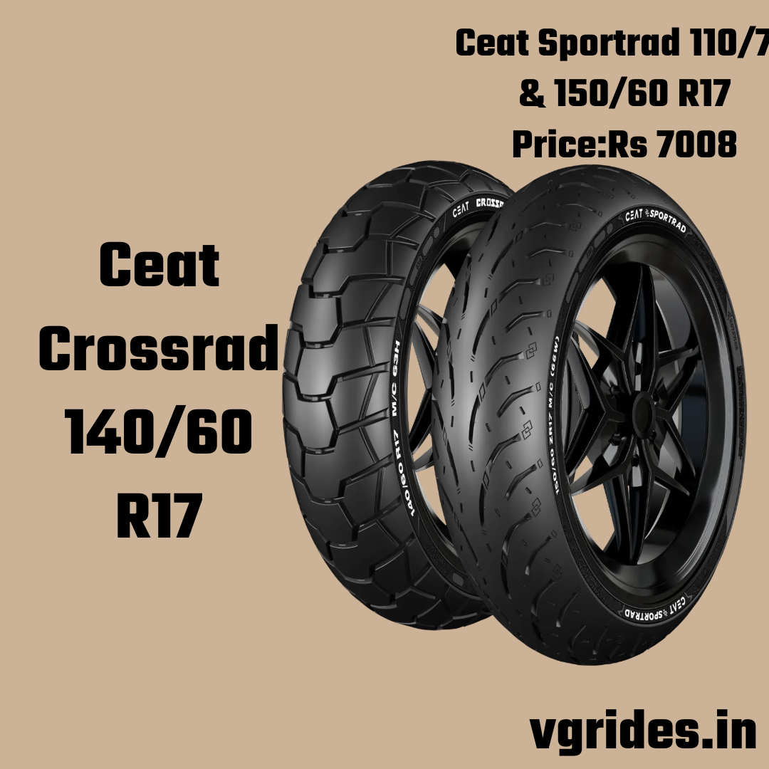 Sportrad Tyres, Sizes, Price Rs:7008, Crossrad Tyres priced at Rs:4101