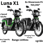 At an ex-showroom price of ₹69,990*, the E Luna X1 offers exceptional value for money. With a remarkable range of 110 kilometers