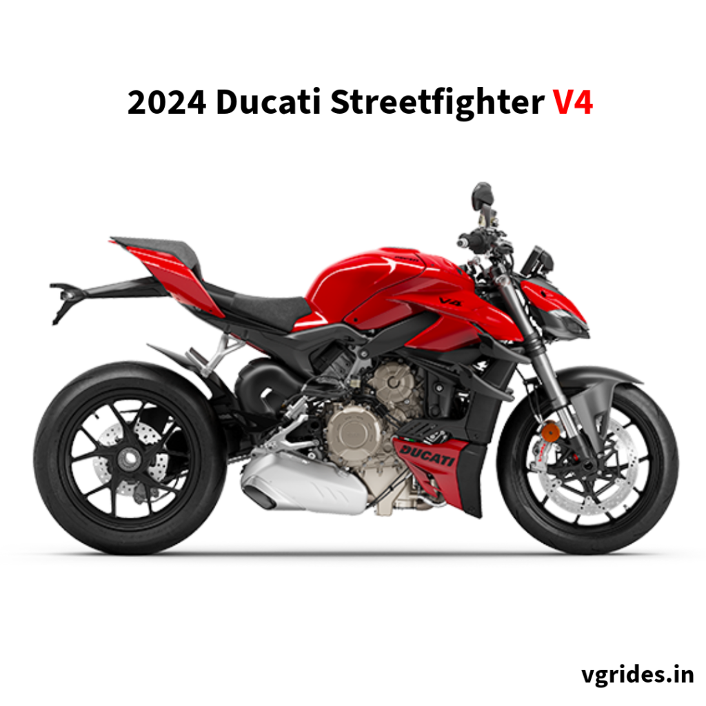 The design of the Streetfighter V4 is as bold as its performance. With its sharp lines, aggressive stance, and full LED lighting, it commands attention from every angle. Available in classic Ducati Red or the sleek Grey/Nero colour only available in the S version.