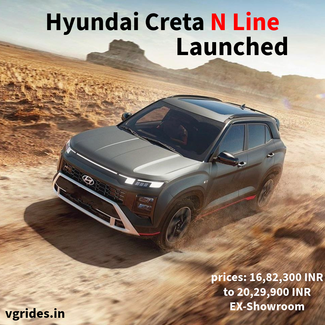 Hyundai Creta N Line Launched prices, specs, varaints