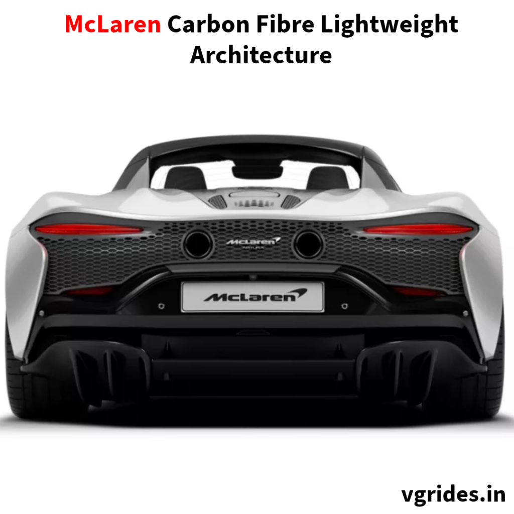The foundation of the Artura Coupe is built upon the McLaren Carbon Fibre Lightweight Architecture, ensuring uncompromised strength and agility. This structural engineering not only enhances performance but also contributes to the car's feather-light weight, optimizing both speed and efficiency.