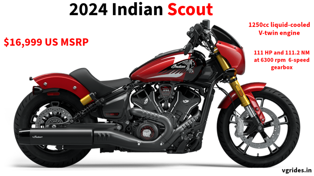 In conclusion, the Indian Scout exemplifies excellence in design, performance, and engineering, with its advanced braking system, high-quality tires and wheels, and efficient suspension setup. Whether cruising on highways or navigating through city streets, the Scout offers riders a thrilling and safe riding experience like no other.