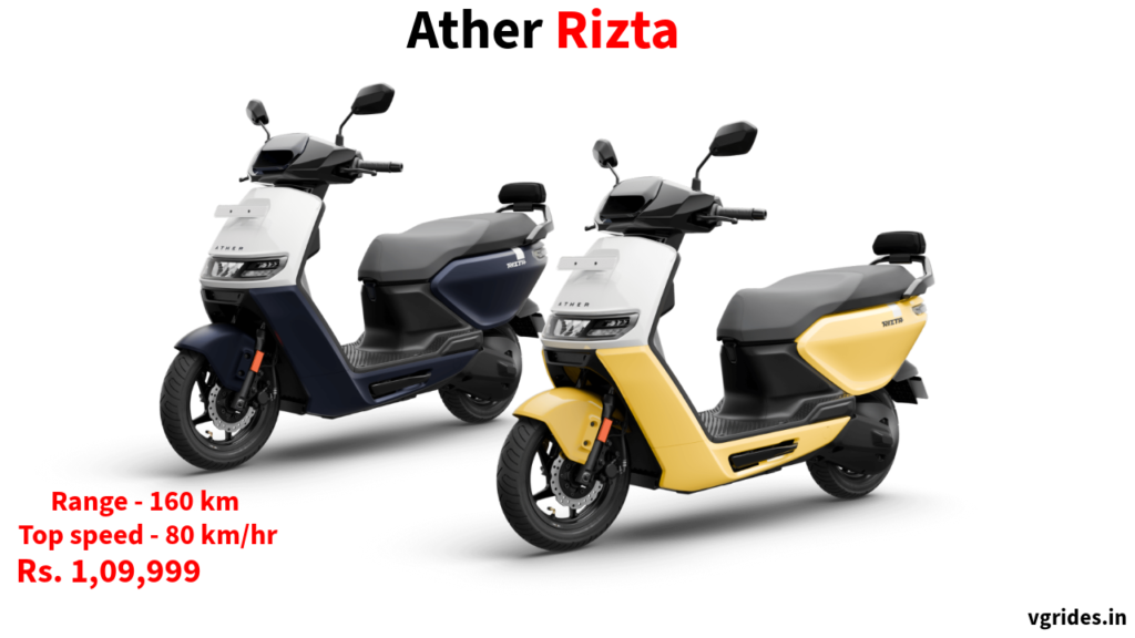 the Ather Rizta represents a significant leap forward in the realm of electric scooters, combining performance, innovation, and sustainability in a single package. With its futuristic features, stylish design, and commitment to safety, the Rizta is poised to revolutionize urban commuting and usher in a new era of electric mobility.