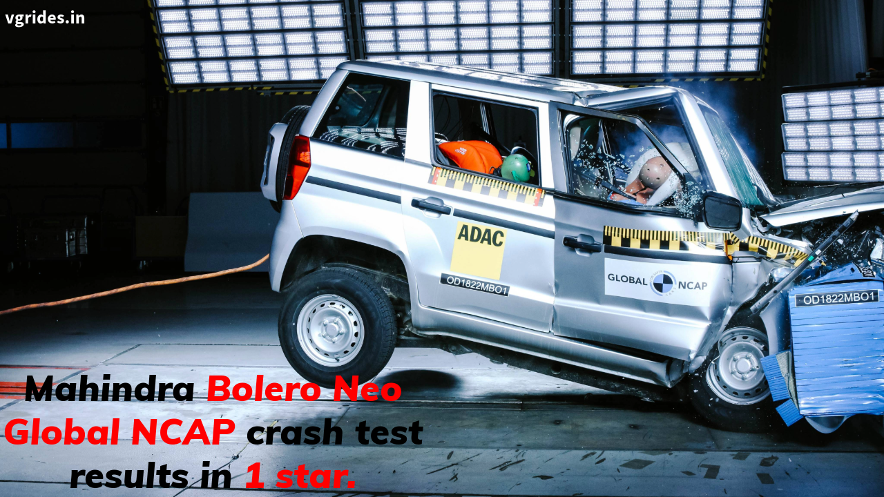 Mahindra Bolero Neo scores 1 Star in the Global NCAP safety ratings