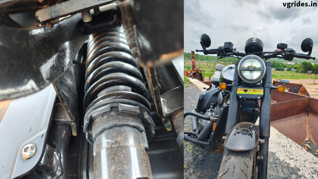 about the suspension of jawa 42 bobber
