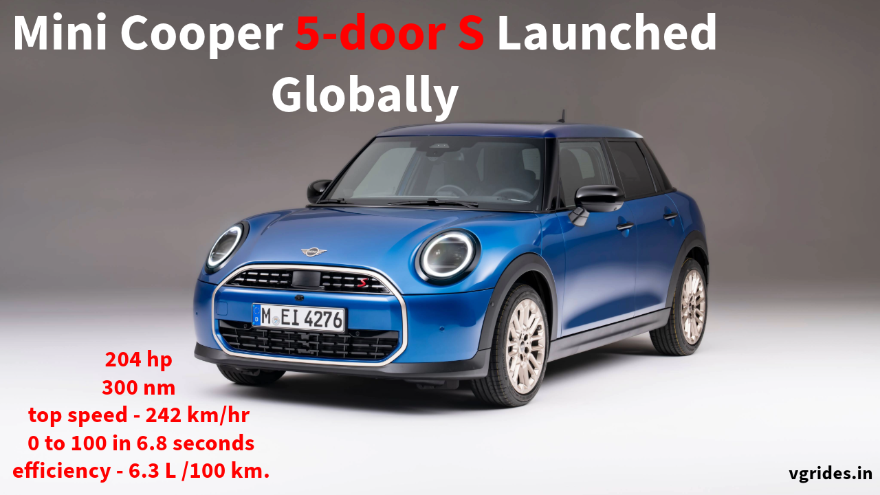 Mini Cooper 5 door is priced at Rs - $ 34,290 and the Mini Cooper S 5 door is Rs - $ 38,890 with a lot of customizable options and trims to choose from.