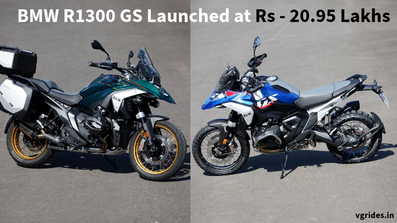 BMW R1300 GS Launched at Rs - 20.95 Lakhs