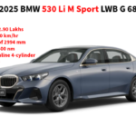 2024 BMW 5 Series LWB G 68 Launched At Rs - 72.90 Lakhs with 2.0 liter turbo petrol engine with 255 hp and 400 nm of torque. 0 to 100 in 6.5 seconds