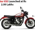 Introducing the BSA Goldstar 650: 652 cc single-cylinder, 44 hp engine, Brembo brakes, Pirelli tires, and 5-speed gearbox. Offering 25 kmpl and 12L fuel capacity. Deliveries and test rides begin in September.