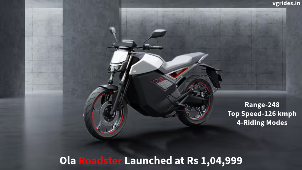 variants ranging from 3.5 kW to 6 kW with prices starting at Rs 1,04,999, offering ranges up to 248 km and top speeds of 126 kmph. With riding modes like Eco, Normal, Sport, and Hyper, all-LED lighting and sporty alloy wheels.