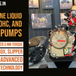 "RT-XD4 engine with 300 cc single-cylinder, liquid cooling, and DOHC design showcased at TVS Motosoul 2024."